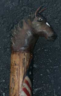 Horse Character for a Walking Stick