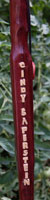 Hand craftd Rutger's knight by Stanley D Saperstein - custom walking sticks