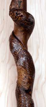 Snake Twist Walking Stick (View larger picture)