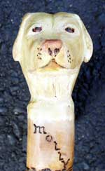 Labador Retreiver Character for a Walking Stick